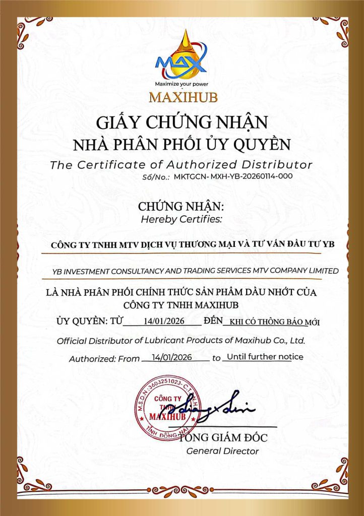 YB- The certificate of authorized distributor