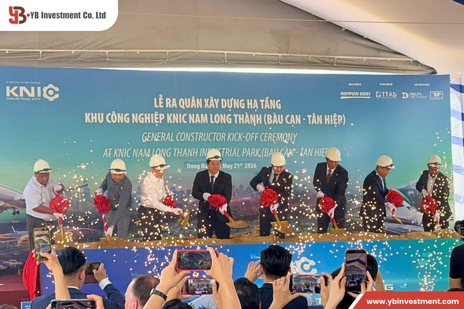 Infrastructure Kick-Off Ceremony at KNIC Nam Long Thanh Industrial Park